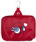 PARIS 2024, Trousse de Toilette Et Flacons Mascotte Love, Produit Officiel sous Licence, A Suspendre, Articles De Toilette, Imperméable Réutilisables, avec Crochet, 3 Flacons, Fermeture Éclair