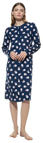 Mey Serie Scribbled Dots Damen Nachthemden Deep Marine XXL(46)