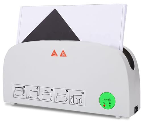 Encuadernadora Eléctrica Termofusible, Máquina De Encuadernación Térmica A4, Grosor Máximo De Encuadernación De 33 Mm, Kit De Encuadernación Book Ridge con Rejilla De Enfriamiento, Encuadernación