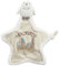 Rainbow Designs Harry Potter Hedwig Schmusetuch - Weiche Plüsch Neugeborene Schmusetuch mit Schneeeule Design - Sternförmige Babydecke mit Hogwarts-Illustration & geknoteter Ecke für sensorisches