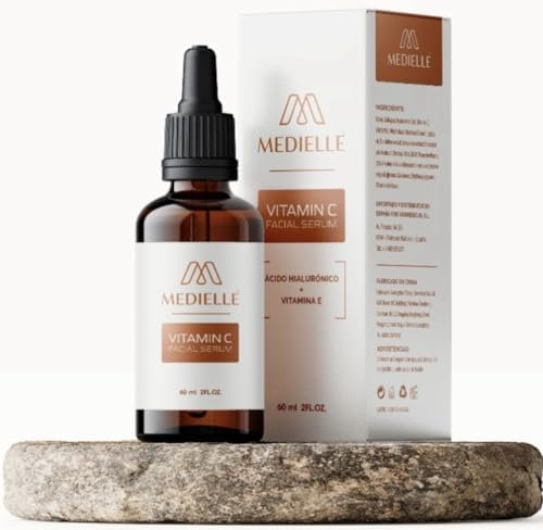 MEDIELLE Skincare Vitamin C Serum für das Gesicht, 60 ml, spendet Feuchtigkeit, hellt auf, verjüngt, verbessert Falten, Antioxidans und Anti-Aging