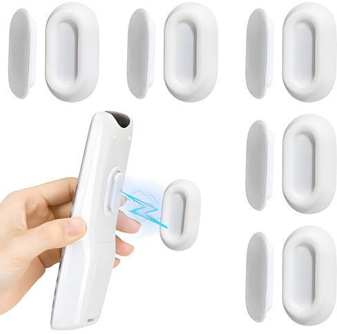 YALiya 5 Piezas Soporte Mando Pared, Porta Mandos a Distancia Magnético, Soporte Magnético Fuertes para Mando a Distancia, Apto para Todo Tipo de Pequeños Electrodomésticos, Mandos a Distancia (B)