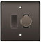 BG Black Nickel 2 Gang Switch 1x Trailing Edge LED Dimmer 1x 2 Way Custom Grid