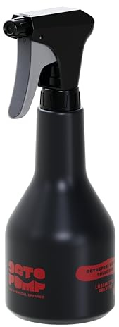 OctoSpray Bottle Solve 500 | Sprühflasche für Lösemittel | 500 ml | Gewerbe, Werkstatt, Küche, Grill, Haushalt und Garten | Made in Germany