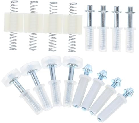 POPETPOP Kit De Réparation De Porte Pliante 16 Pièces Rail De Guidage Guide De Sol Pour Porte De Grange Coulissante Kit De Réparation De Porte De Placard Pliante Guide De Sol Pour