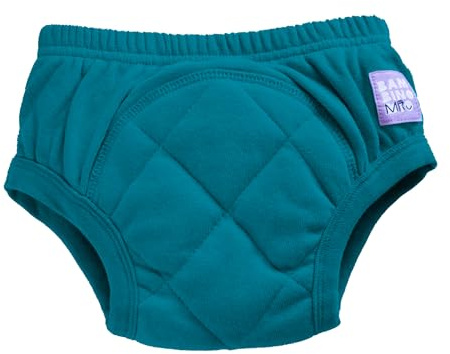 Bambino Mio Training Pants for Toddlers British Brand Award Winning Reusable Cloth Potty Pants Training Underwear, Years, Teal Green, Baby and Toddler, Boys and Girls with Cross-Stitch
