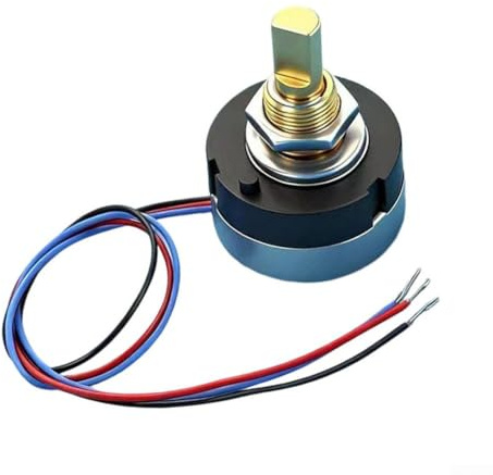TONIXY Digitales Potentiometer mit Hall-Effekt, berührungsloser magnetischer Winkelsensor mit 0–5 V Spannungsausgang, Gehäuse aus Aluminiumlegierung, Durchmesser 24 mm (MA24–300 Grad)
