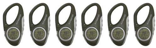 Vjsujehgy 6X Altimetro Elettronico Moschettone Altimetro Termometro Portatile Pesca All'Aperto Previsioni Meteo modalità Meter Gadget da Esterno