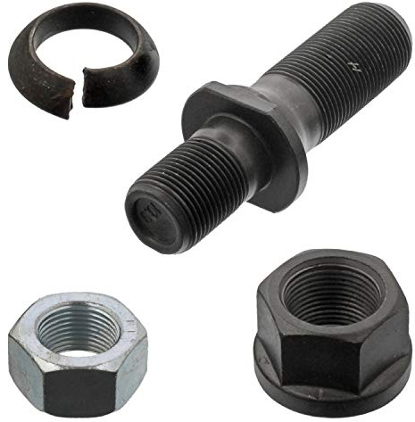 febi bilstein 07955 Wheel Stud with limit ring and wheel nuts, pack of one