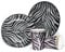 DH-Konzept 10 Assiettes en Carton Look zèbre