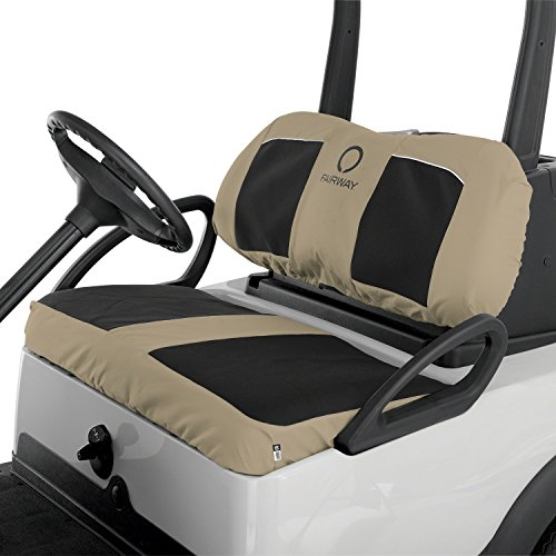 CLASSIC ACCESSORIES 4010576-ssi Fairway Sitzbezug für Golfwagen, Neopren, Sitzbank, Schwarz/Khaki, L
