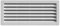 First 411-3832-BI Griglia di aerazione da Incasso con Rete 254x108mm, Multicolore