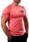 Satire Gym - Sportshirt Herren Kurzarm - Sport Shirt Männer - Slim Fit T-Shirt als Activewear Funktionsshirt für Fitness, Laufen, Bodybuilding (Rot Meliert, L)