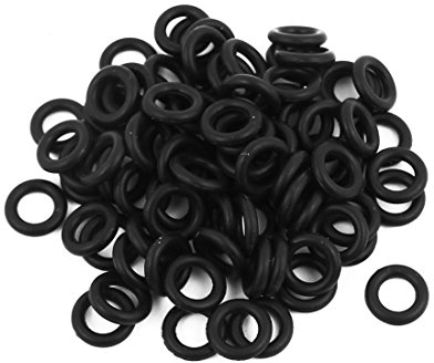 sourcing map 86 Stück Nitrilkautschuk O-Ring Metrische Dichtung Gummi 9mm Außendurchm. 5mm Innendurchm. 2mm Breite