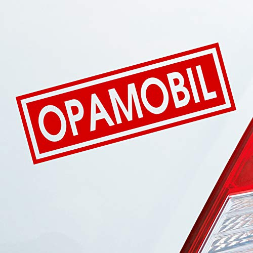 Hellweg Druckerei Opamobil Oma Opa Enkel Familie Liebe Auto Aufkleber Sticker Heckscheibenaufkleber