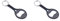 munkees Lot de 2 porte-clés décapsuleur de tennis - Noir - 340589