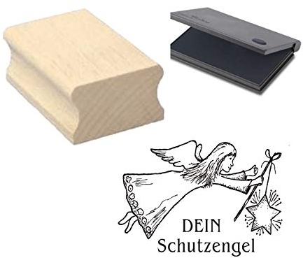 Stempel Dein Schutzengel - Motivstempel inkl. Kissenca. 40 x 30 mm