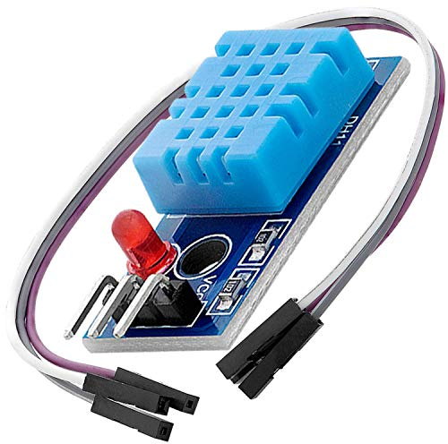 AZDelivery Compatible with DHT11 Temperature and Humidity Sensor Module 3.3V 5V with Cable compatible with Arduino and Raspberry Pi including E-Book!