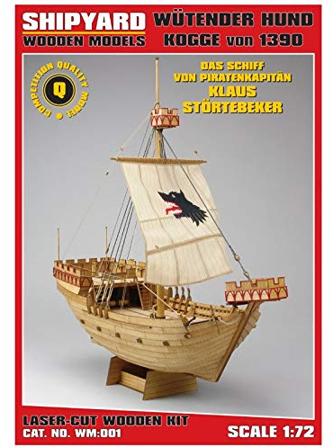 Vessel Wütender Hund - Kogge von 1390 Reference: WM:001 Scale: 1:72 L:355mm W: 200mm H: 316mm Code WM001 Language: German, English, Polish mit Farben und Pinseln