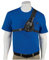 RCH-103 Radio Chest Harness Shoulder Radio Holster Chest Pack an Adjustable Depth Radio Pouch for Small Motorola Talk About Two-Way Radios and Walkie Talkies. Made in USA by Holsterguy.