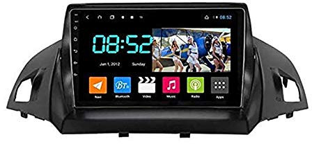 Android 8.1 GPS Navigation Stereo Radio, para Ford Kuga 2013-2017, 9 1080P Pantalla Táctil Completa Reproductor Multimedia, Enlace Espejo Control Volante Bluetooth Hand-Free