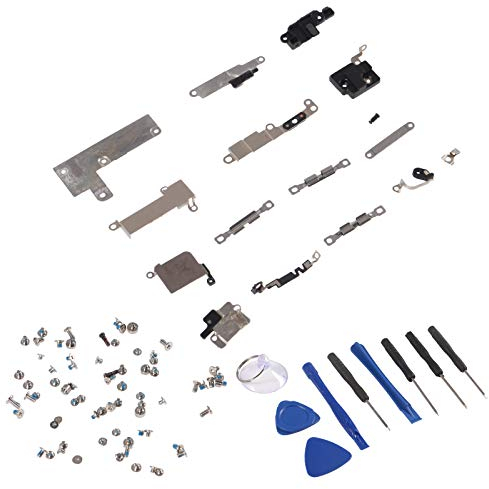 ALMOCN Pièces de rechange pour support interne compatible avec la série iPhone, pièces internes en métal avec jeu de vis et kit d'outils de démontage (pour iPhone 7)