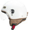 CGM Casco Demi Jet visiera sagomata, 109I Globo Italia, Bianco Verde Rosso, XL (59cm)