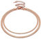 Bestyle Rose Gold Double-layer Snake Chain Necklaces for Women Stainless Steel Rose Gold Herringbone Chokers Set 3mm+5mm Women Flat Chain Necklaces