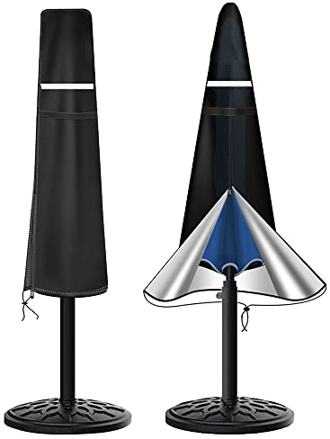 Oxford Covers Waterproof Windproof Anti-Uv With Zip Fabric Garden Parasol Cover Fit For 3ft To 6ft Outdoor Umbrella (140x25/30cm)