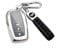 Z.MYUKI 【4 Farben】 Yaris Cross Schlüsselhülle mit Schlüsselanhänger für Toyota Yaris XP21 GR Hybrid 2020-2024 2025 Zubehör Key Cover (Silver)