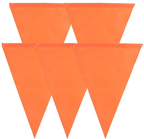 Operitacx 5pcs Bike Safety Flags without Pole Bicycles Flag Replacement Bike Trailer Flag Water Proof Bicycles Safety Flag for Camping Hiking Outdoor Cycling Supplies (Orange)