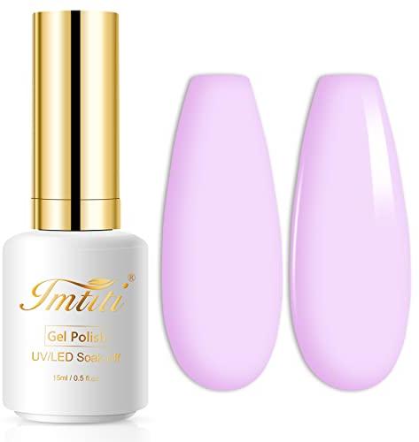 Gel Nagellack, 1 Stück 0,5 fl oz Lavendel Lila Gel Nagellack Farbe, Soak Off Gel Polish, Nagelkunst Maniküre Salon DIY Nagellampe Gel Nagel Design Dekoration zu Hause.