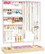 ProCase Schmuckständer Ohrringhalter mit 144 Löcher, Schmuckhalter Ohrstecker Ketten Halter Organizer mit herausnehmbarem Ringtablett, Jewelry Aufbewahrung für Halsketten Armbänder Ringe -Rosa