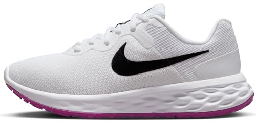 Nike DC3729-106 W Nike Revolution 6 NN Damen White/Black-Vivid Sulfur-Vivid PURP EU 44.5