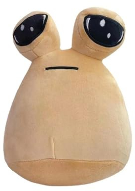 Takezuaa 22cm Alien Pou Plüschspielzeug,My Pet Alien Pou Plüschpuppe,Emotion Alien Plushie Stoffed Animal Pou Doll,Gefüllter Tier heißes Spiel,Geschenke für Kinder (A)