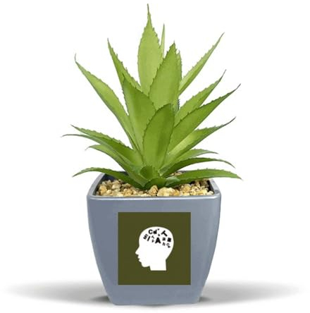 no/no Brain Creates Künstliche Ananas-Blumentopf-Vase, Buchstabenkombinationen, Mini-Dekoration