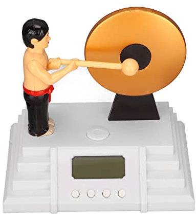 Glomora Gong-Stick-Wecker, Digitales Display Mit Hintergrundbeleuchtung, Ideal Für Schwere Schläfer Und Dekor-Enthusiasten