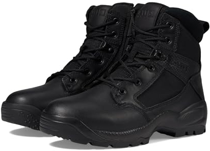 5.11 Tactical 12394ABR - Stivali da lavoro Satefy da uomo, con cerniera laterale, taglia 40, regolari, 15 cm