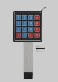 Eingabegeräte 4x4 Matrix Membrane Keypad - SKU 27899