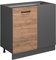 Vicco Eckschrank R-Line, Goldkraft Eiche/Anthrazit, 86 cm, AP Anthrazit