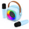 Jeefu Karaoke Infantil 2 Microfonos Inalambricos Karaoke, Regalo para Niñas 3-12 Años, Altavoz con Microfono Karaoke Niña Niños, Cantar Juguetes Niña 3-12 Años