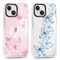 Foonary 2 Pack Clear Print Phone Case for iPhone 14 Plus 6.7,Slim Soft Silicone with Butterfly Design Aesthetics Transparent Pattern Cases,Shockproof Bumper Protector Cover for iPhone 14 Plus