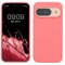 kwmobile Coque Compatible Google Pixel 9 Coque - Coque Compatible avec Google Pixel 9 Pro Coque - Housse de téléphone Portable en Silicone Souple - Chargement sans Fil - Corail Pastel