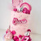 Personalised Pink Doll Cake Topper - Perfect for Doll Themed Cakes