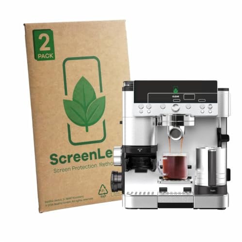 ScreenLeaf Schutzfolie für Ninja Luxe Cafe Premier ES601EU | 2 Stück Transparenter Displayschutz Made in Germany Klare Displayschutz-Folie Kratzfest