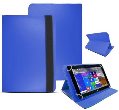 10 Inch Tablet Case Cover - Universal Leather Stand Protective Folio Case Fits for ALL 10 Inch & 10.1 Inch Tablets (Blue)