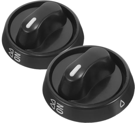UKCOCO 2pcs Universal Stove Knobs Replacements Gas Range Oven Control Knobs Sturdy Covers for Rv Gas Cooktop Burner