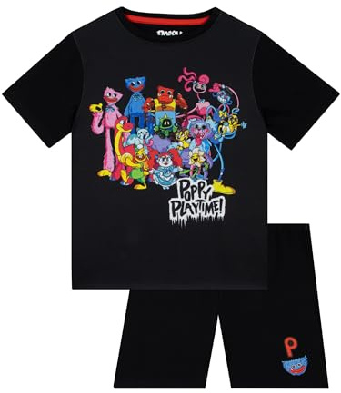 Poppys Playtime Schlafanzug Jungen | Schlafanzug Kurz Sommer | Gamer Schlafanzüg Für Jungen