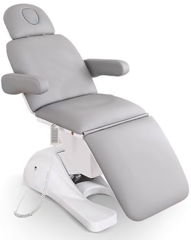 TT-YEC Elektrisches Tätowierungsbett Massagebett, Schönheitsbett Mit 4 Motoren, Rückenlehne, Höhe, Beinauflage Einstellbar, Sitz Beheizt Schönheit Sofa Stuhl, Beauty Salon Spa Ausrüstung,Grau