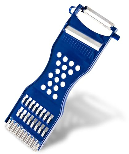 6-in-1 Multifunktions Gemüseschäler, Schäler Gemüse Julienneschneider Gemüsehobel Gemüsefriseur, für Obst und Gemüse mühelos schälen, Für Links- und Rechtshänder geeignet Spülmaschinenfest